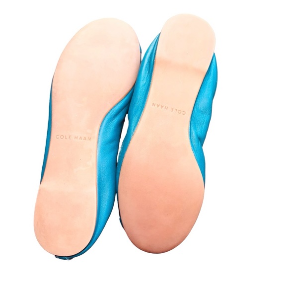 COLE HAAN - Eldridge Ballet Flats, tone on tone Teal, Size: 8 - Picture 9 of 14